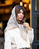 روسری نخ سیا اسکارف قواره 100